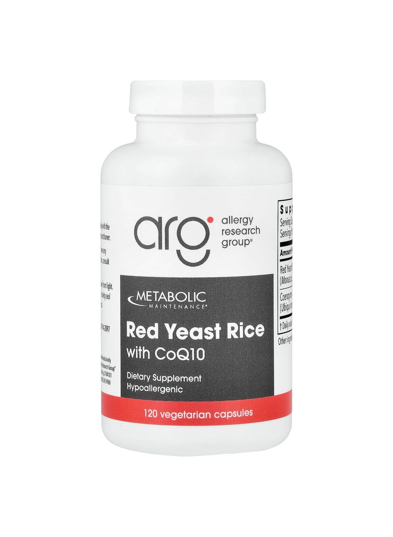 Metabolic Maintenance Red Yeast Rice with CoQ10, 120 Vegetarian Capsules
