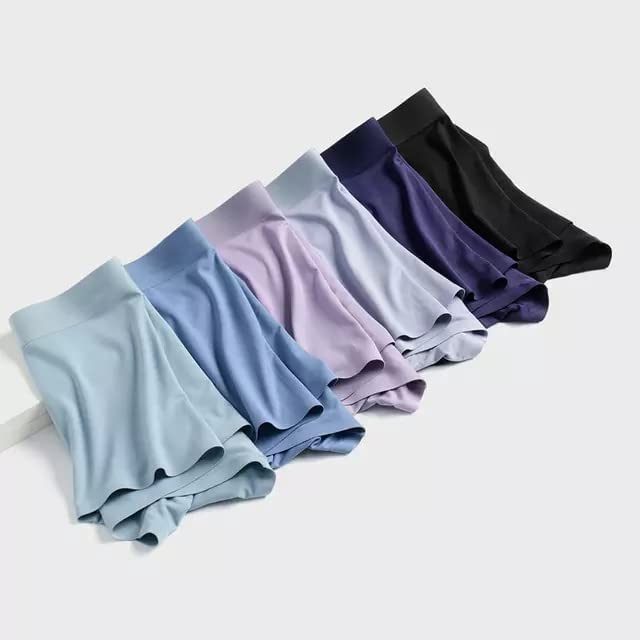 ASJAR Men’s Ultra-Soft Material | Ice-Silk Men's Short | Underwear | Men's Brief Boxer Multi Color, Pack of 3 - Image 4