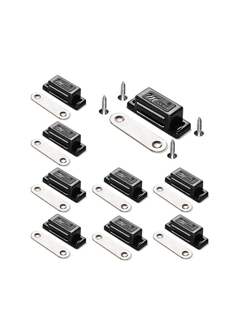 Generic 12Pack Magnetic Door Catch High Magnetic Plastic Heavy Duty Latch for Kitchen Bathroom Cupboard Wardrobe Closet Closures Cabinet Door Drawer Magnets  - Image 1