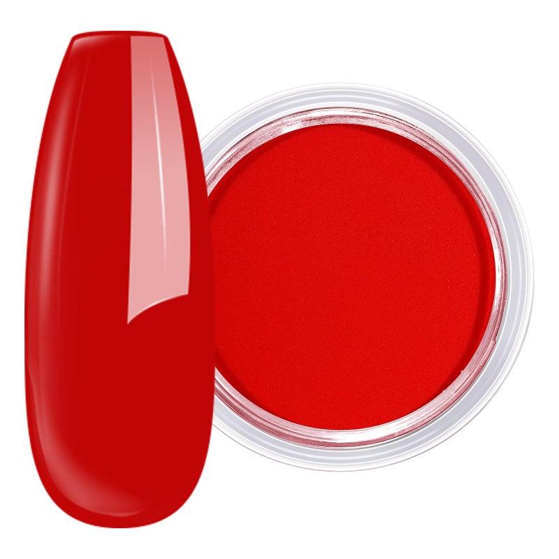 AILLSA Classic Red Dip Powder for Valentine's Day, 1 Oz Nail Art for Starter Manicure Salon DIY at Home, Fall Winter Colors Long Lasting French Manicure - Image 1