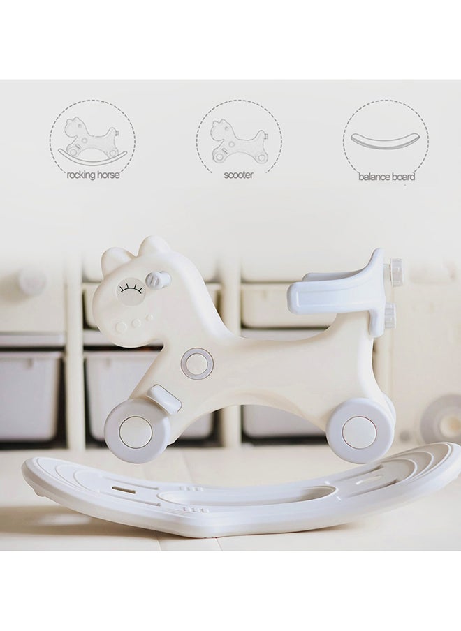 TEKNUM - Teknum 2in1 Rock Ride On with Push Handle - Grey White - Image 1