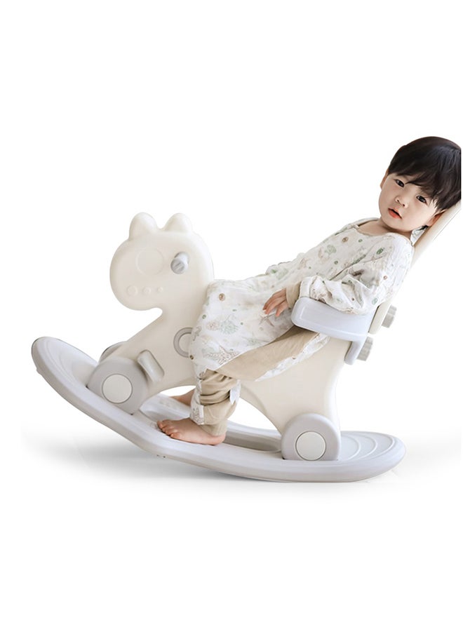 TEKNUM Teknum 2in1 Rock Ride On with Push Handle - Grey White  - Image 3
