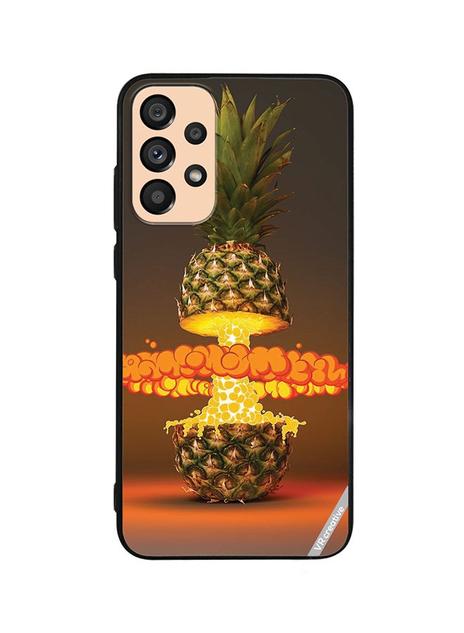 VR CREATIVE Protective Case Cover For Samsung Galaxy A72 Fire Pineapple Design Multicolour - Image 1