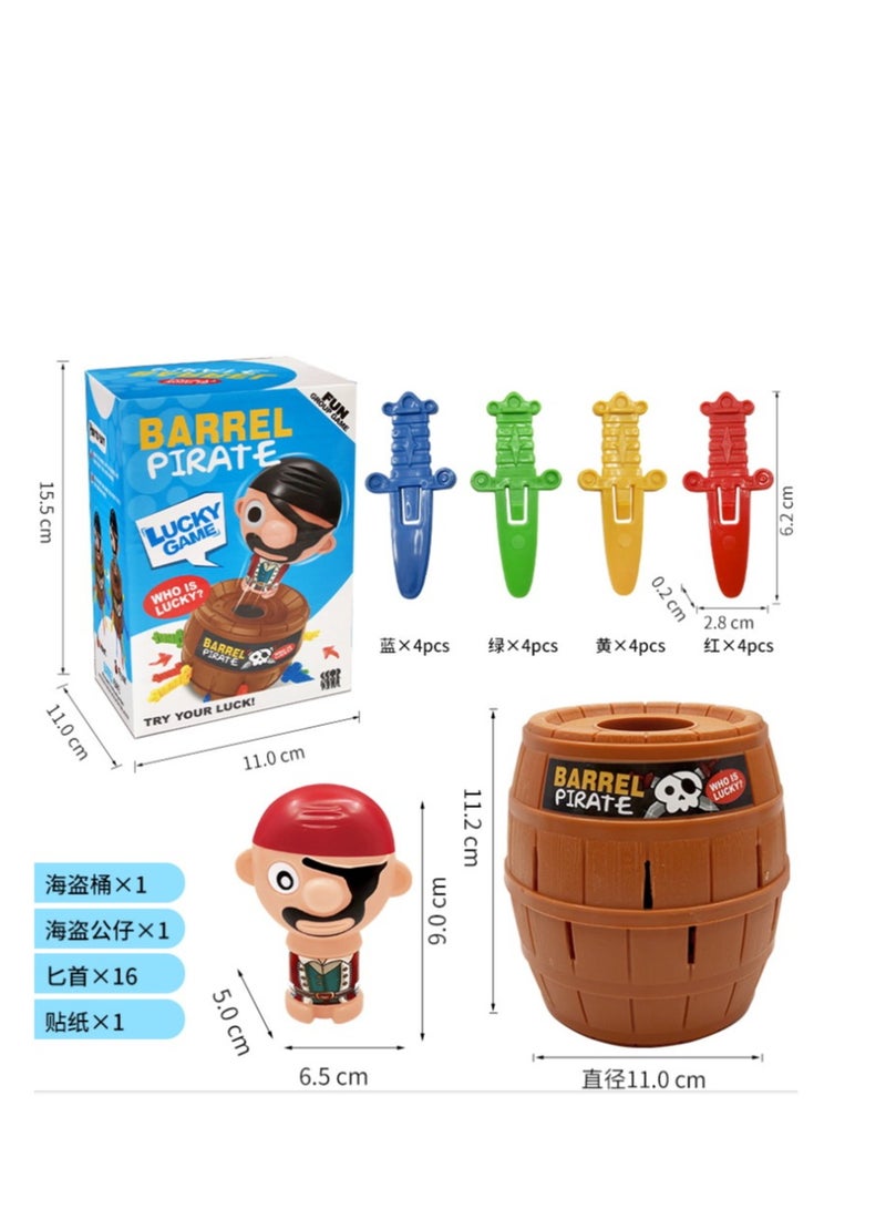 لعبة لعض دلو القراصنة - دعائم مزحة للأطفال الممتعة مع العمل المفاجئ لعبة نكتة تفاعلية للحفلات والاجتماعات العائلية (آمنة وقابلة لإعادة الاستخدام) - Image 1