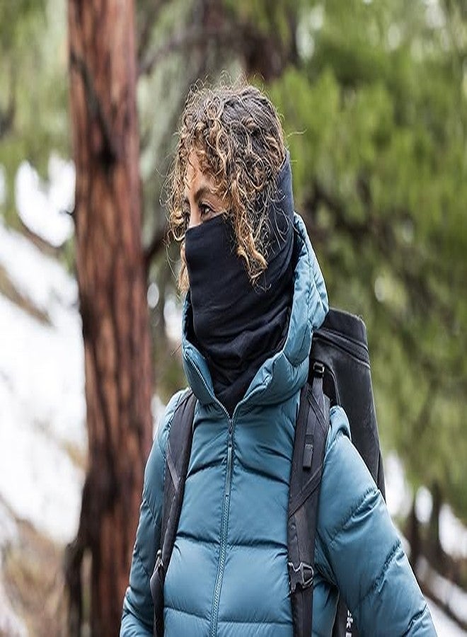 Buff Polar Reversible Neck Gaiter, Cold Weather Neckwear, Thermal Insulated Fleece, UPF 50 Sun Protection, Breathable, Black, Adult Size - Image 5