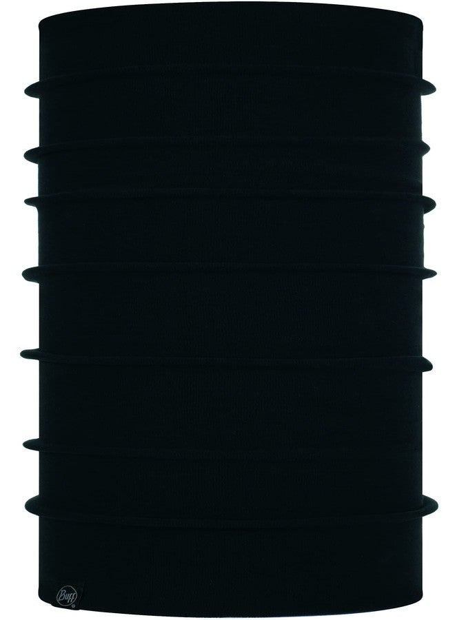 Buff Polar Reversible Neck Gaiter, Cold Weather Neckwear, Thermal Insulated Fleece, UPF 50 Sun Protection, Breathable, Black, Adult Size - Image 1