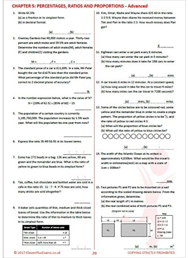 11+ Essentials Mathematics: Worded Problems Book 2 - Image 5