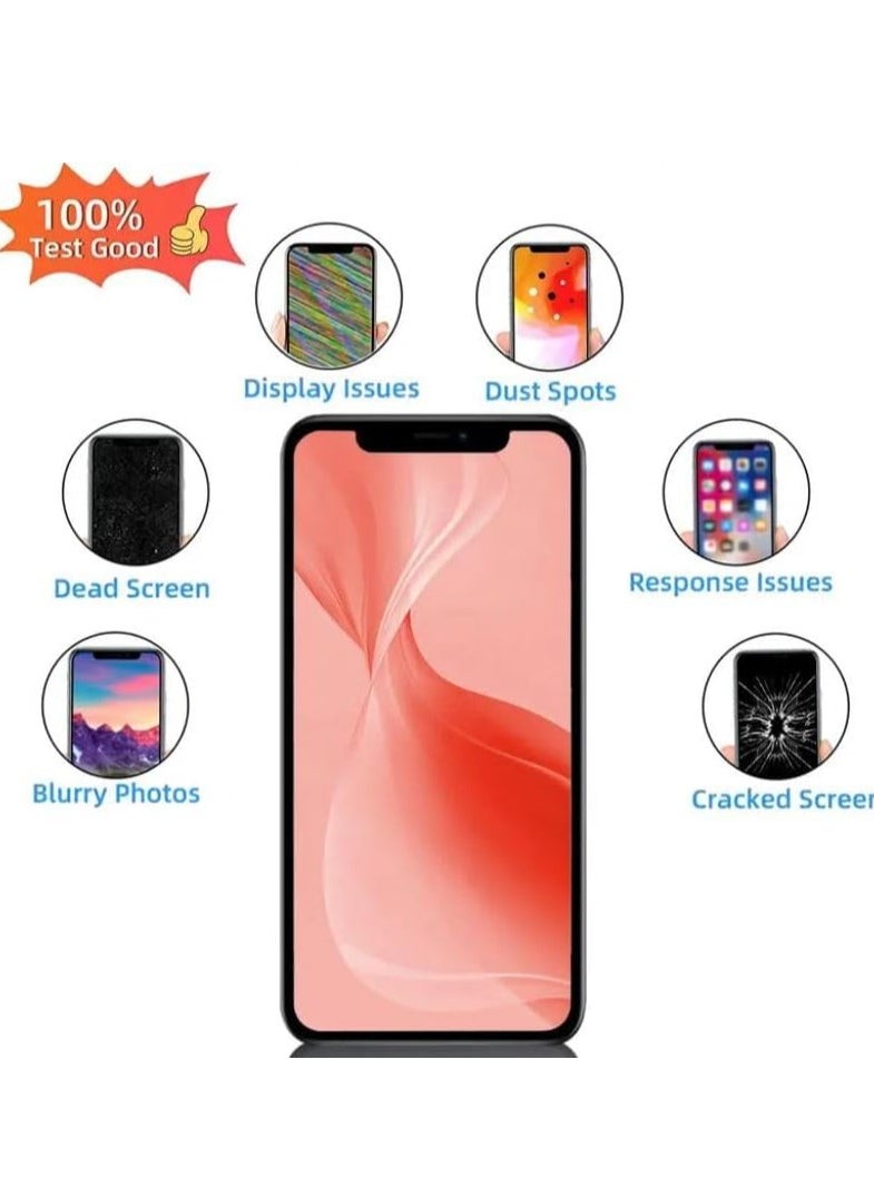 راين - RYN® لاستبدال شاشة iPhone 12 PRO MAX المتوافقة مع مجموعة شاشة LCD مقاس 6.7 بوصة مع مجموعة أدوات إصلاح وواقي شاشة. نماذج متوافقة مع A2342، A2410، A2411، A2412 - Image 1