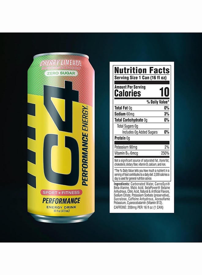 CELLUCOR C4 Energy Crb Cherry Limeade 12/16oz Pack Of 12 - Image 2