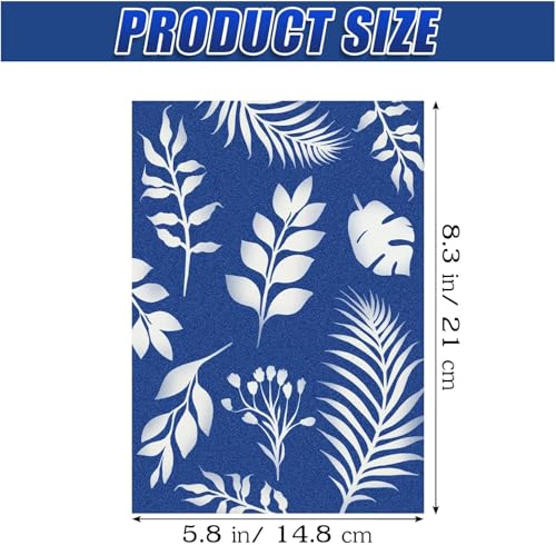 LIGHOON Sun Print Paper Kit Cyanotype Paper, 60 Sheets Cyanotype Papers with 1 Sheet Acrylic Panel, High Sensitive Nature Solar Activated Printing Art Supplies for Arts Crafts DIY Project - Image 2