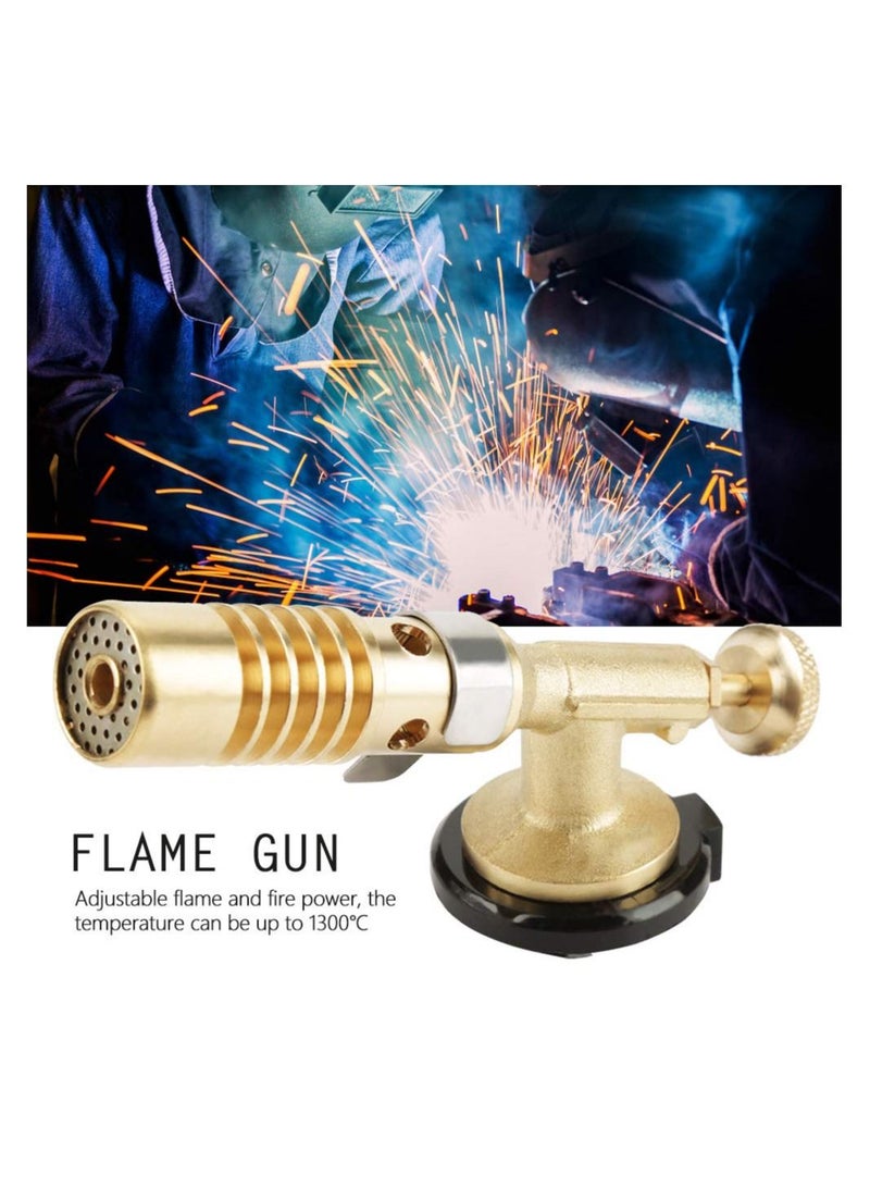 KASTWAVE مسدس لحام إلكتروني محمول، شعلة قابلة للتعديل، مسدس لهب احترافي للطهي في المطبخ، موقد غاز بيوتان للطهي في الهواء الطلق، للشواء، والتخييم - Image 2