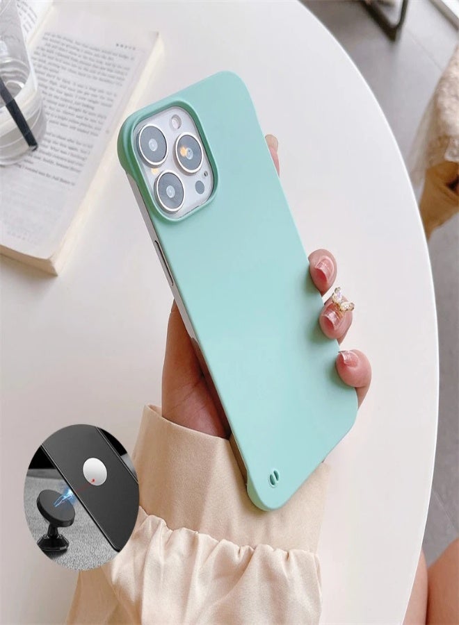 AROAQ Magnetic Ultra-Thin Frameless Case for iPhone 11/12/13/14/15 Series – Invisible Hard Back Cover with Car Mount Compatibility - Image 1