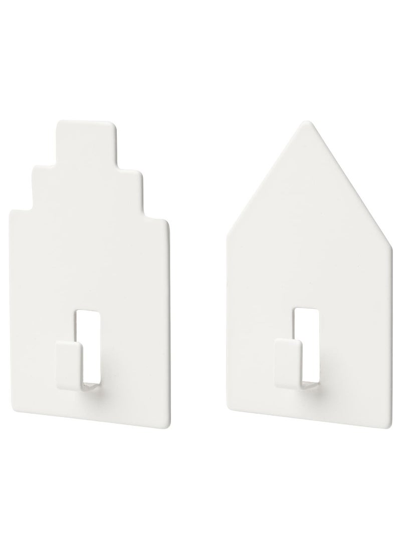 Hook White Self-Adhesive Easy and Convenient Hanging Solution