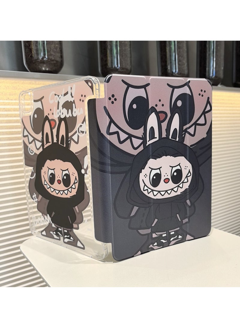 general a cartoon-like design Protective Case for iPad Pro 11 inch Case M4 2024 (5th Gen), Tri-Fold Stand, Auto Sleep/Wake, Leather Soft TPU Back Cover
