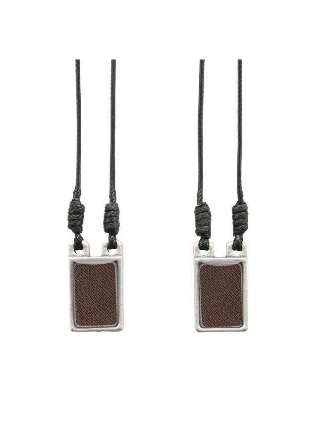 Intercession Sacred Heart Metal Catholic Scapular, Small (3x2x0.5 inches), Base metal, No Gemstone - Image 3