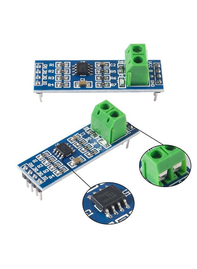DORHEA 12Pcs MAX485 RS485 Transceiver Module TTL UART Serial to RS485 Instrument Interface Module Max458 Chip RS-485 Communication Transceiver 5V SCM Development Accessories Board for Ardu ino Raspberry Pi - Image 3