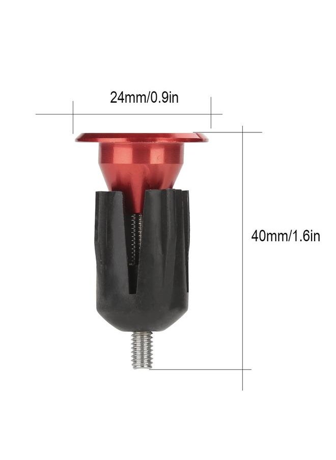 Thoraya 1 Pair Aluminum Alloy Bike Bicycle Handlebar Handle Grip Bar End Plug Cap Parts(Red)  - Image 4