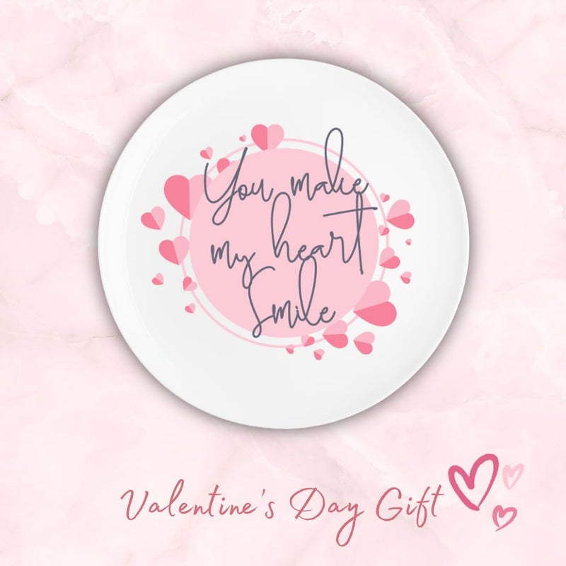 HomScape HomScape Love Quotes Ceramic Wall Plate I Valentine Gift for Girlfriend I Valentine Gift for Wife I Valentines Day Gift I Valentine Gift I Gift Item I Decorative Wall Plate  - Image 2