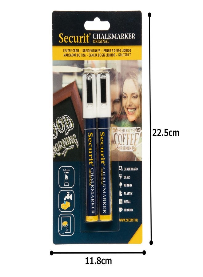 Securit Chalkmarker Original BLSMA510WT (2PK-White Marker) - Image 5