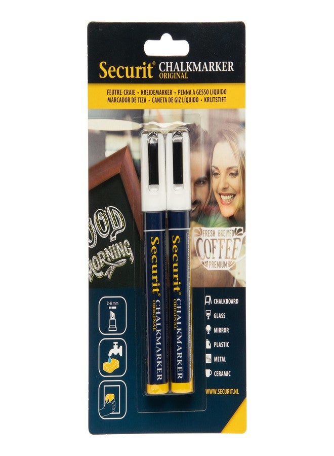 Securit Chalkmarker Original BLSMA510WT (2PK-White Marker) - Image 3