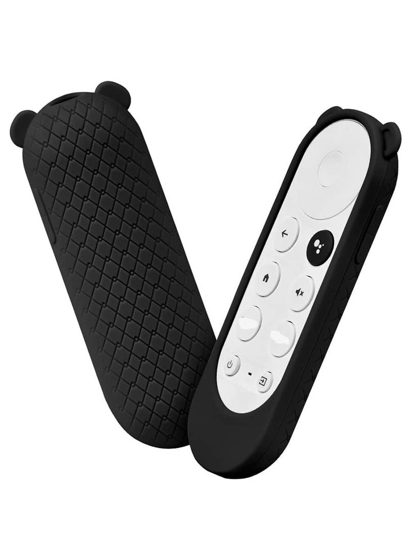HuHa Case for Chromecast, Remote Protective protector for Google TV 2020 Voice, Shockproof Anti-Slip Cover for Google Voice Remote Silicone Case 