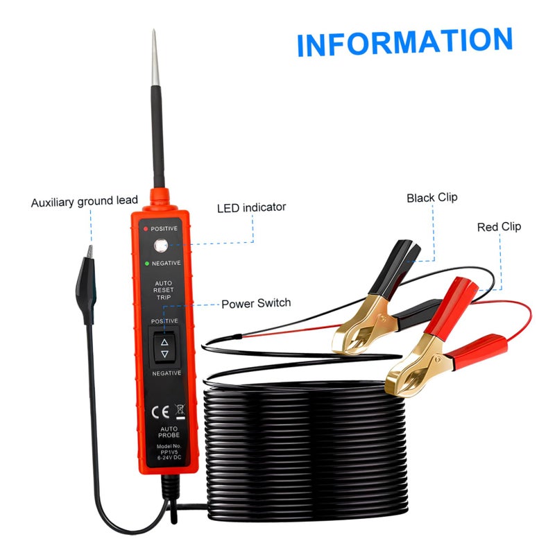 Multi Functional Automotive Circuit Tester Pen DC 6 24V for Car Electrical System Diagnostics - Image 4