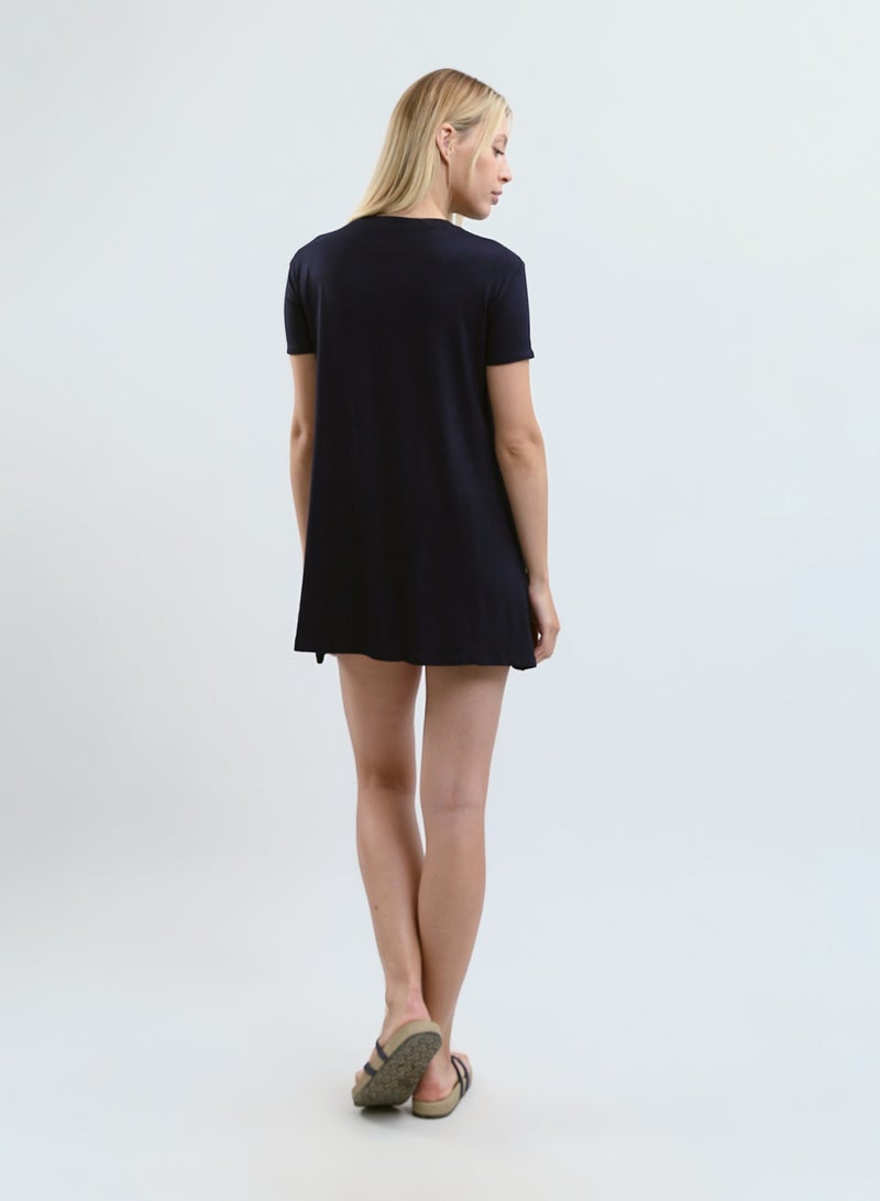 Mesery Sleepshirt Cotton Short Sleeves Printed  - Image 4