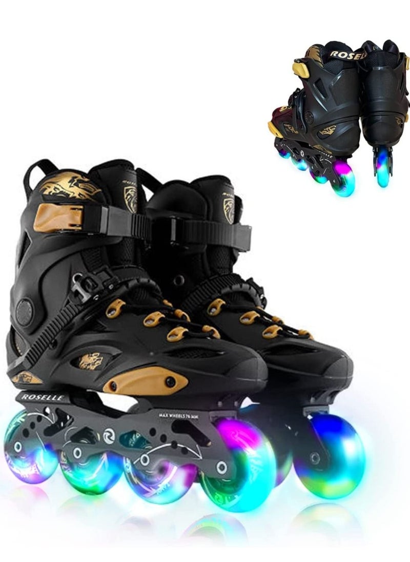 GT-Wheel - Skating Shoes Professional Inline Skates Single Row Roller Blades Performance Skates No Physical Brake - Image 1