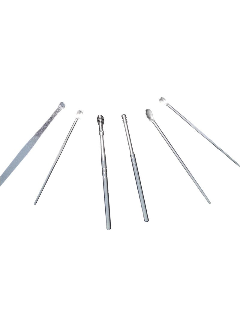 مجموعة أدوات العناية بالأظافر في حقيبة صغيرة من الجلد الصناعي يمكن استخدامها كميدالية او تثبيتها في الحقيبة - Image 3