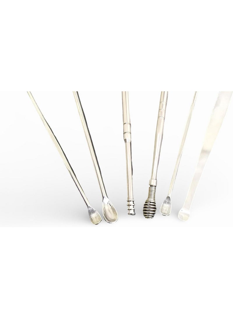 مجموعة أدوات العناية بالأظافر في حقيبة صغيرة من الجلد الصناعي يمكن استخدامها كميدالية او تثبيتها في الحقيبة - Image 2