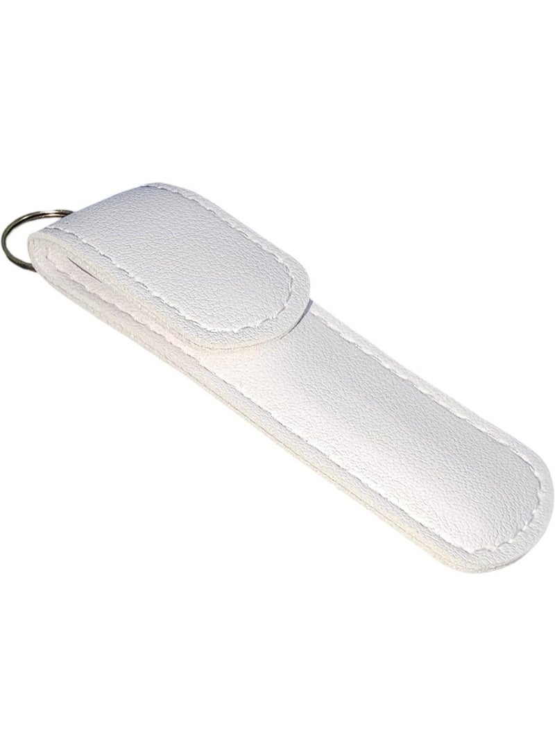 مجموعة أدوات العناية بالأظافر في حقيبة صغيرة من الجلد الصناعي يمكن استخدامها كميدالية او تثبيتها في الحقيبة - Image 4