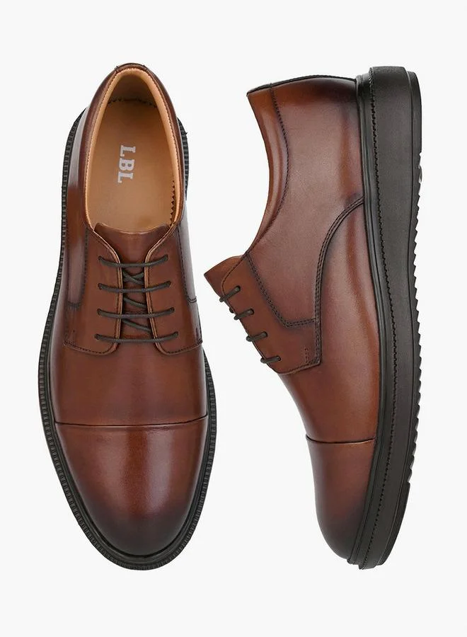 LBL by Shoexpress BROWN Men Lace-Up Derby Shoes for Men | Best Price UAE