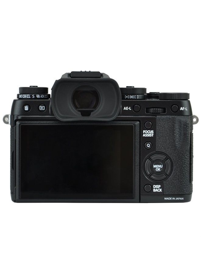 JJC EF-XTL Soft Durable Silicone Eyecup Viewfinder For Fuji Fujifilm GFX100 X-T1 X-T2 X-T3 GFX-50S X-H1, Replaces Fujifilm EC-XT L Eyecup - Image 1