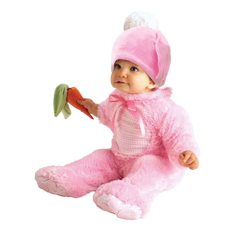 Rubies Baby's Precious Little Rabbit Infant and Toddler Costume, Pink, 6-12 Months for Themed Parties and Halloween - Image 1
