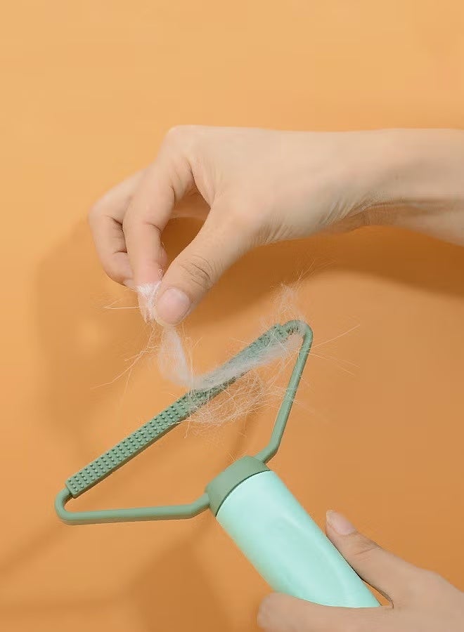 ماكينة إزالة الوبر المحمولة المكونة من قطعتين لإزالة الوبر القابل لإعادة الاستخدام مزيل شعر الملابس ومزيل شعر الحيوانات الأليفة لإزالة غبار شعر الحيوانات الأليفة من الملابس والأثاث - Image 2