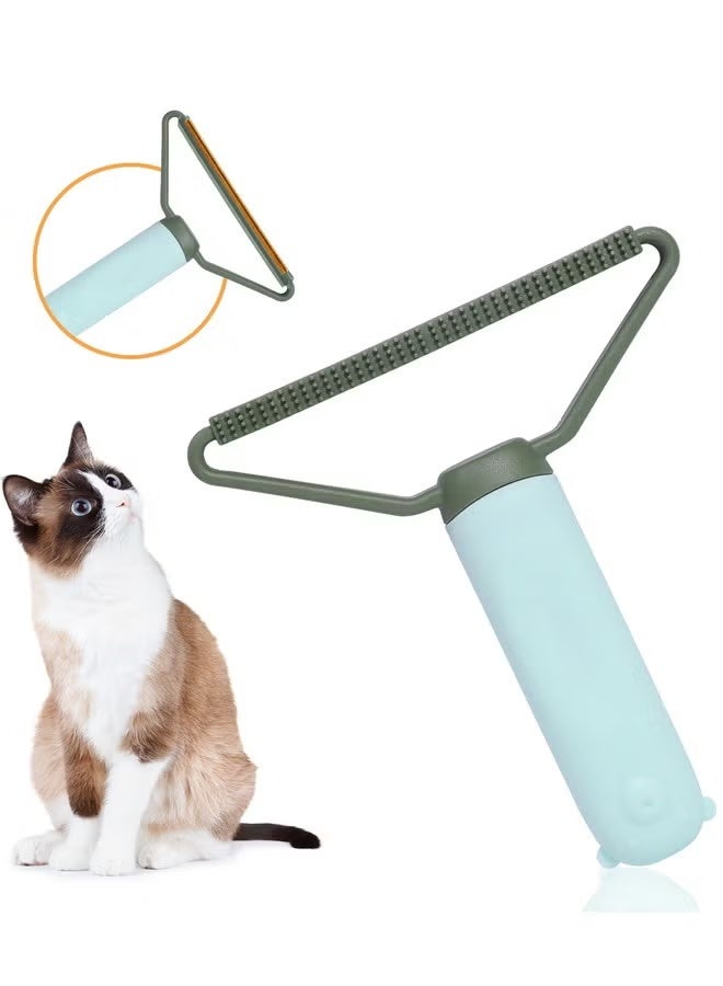 ماكينة إزالة الوبر المحمولة المكونة من قطعتين لإزالة الوبر القابل لإعادة الاستخدام مزيل شعر الملابس ومزيل شعر الحيوانات الأليفة لإزالة غبار شعر الحيوانات الأليفة من الملابس والأثاث - Image 3