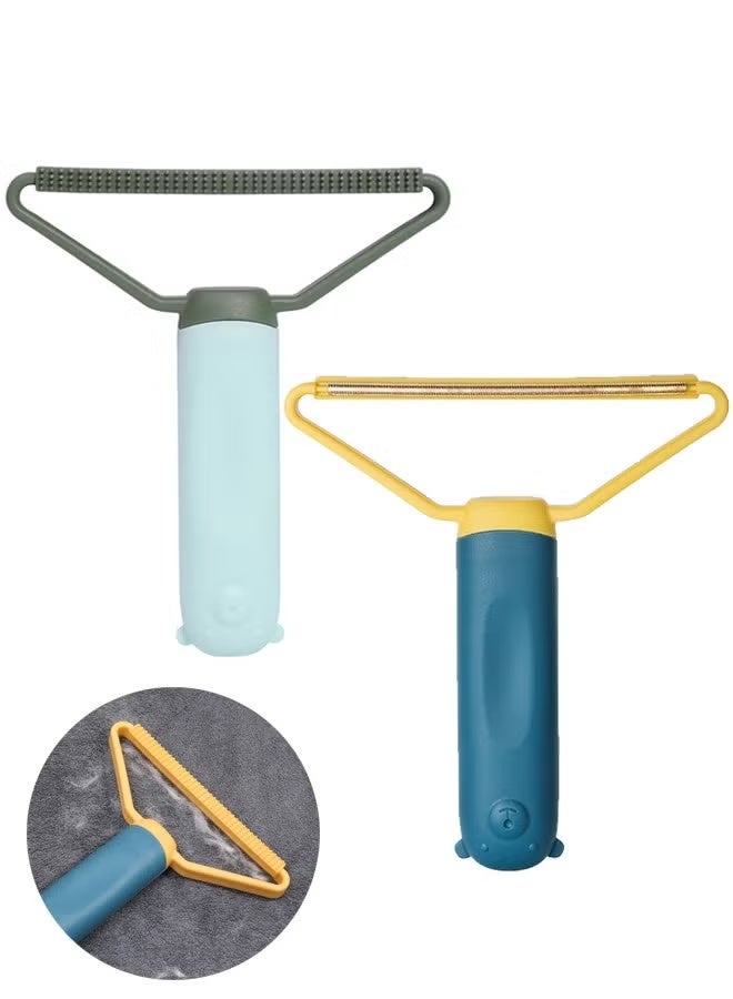 ماكينة إزالة الوبر المحمولة المكونة من قطعتين لإزالة الوبر القابل لإعادة الاستخدام مزيل شعر الملابس ومزيل شعر الحيوانات الأليفة لإزالة غبار شعر الحيوانات الأليفة من الملابس والأثاث - Image 1