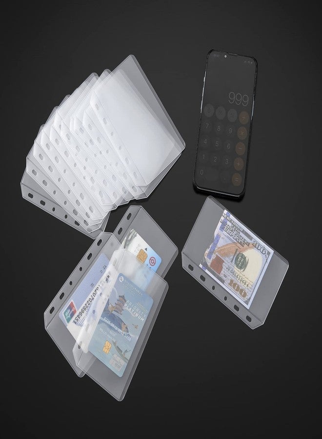 UMSICHT 15pcs A7 Mini Binder Pockets with No Zippers, Zipless Budget Envelopes for Cash System, A7 Binder Pouch for 6 Ring Binder, Money Folder Organizer for Cash. - Image 3