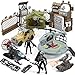 SYNCFUN Military Toy Set with Army Base Vehicles Action Figures Weapon Accessories Helicopter with Light Sound Christmas Birthday Gift for Kids Boys Girls - Image 3