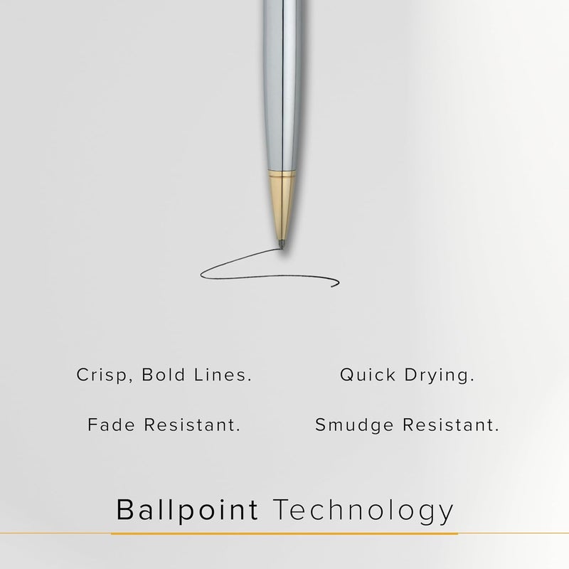 Cross إعادة تعبئة قلم حبر جاف عالمي، نقطة رفيعة، أزرق، عبوة من 2 (8512-2) - Image 4