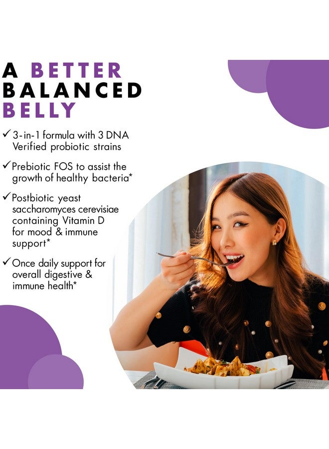 BlueBonnet Nutrition Pre Pro Post Probiotic 30 Billion CFU^ Shelf Stable - for Women & Men Digestion, Gut, Mood, Immune* - Free of Dairy, Gluten & Soy - Non-GMO - 30 Vegetable Capsules, 30 Servings - Image 4