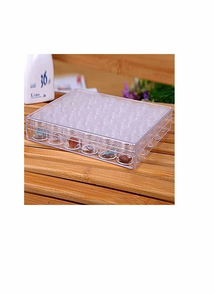 NIBEMINENT 5D Embroidery Diamond Storage Box, Clear Plastic Bead Containers Painting Organizer with Lid for Jewelry DIY Art Crafts Nail Diamonds, - Image 4