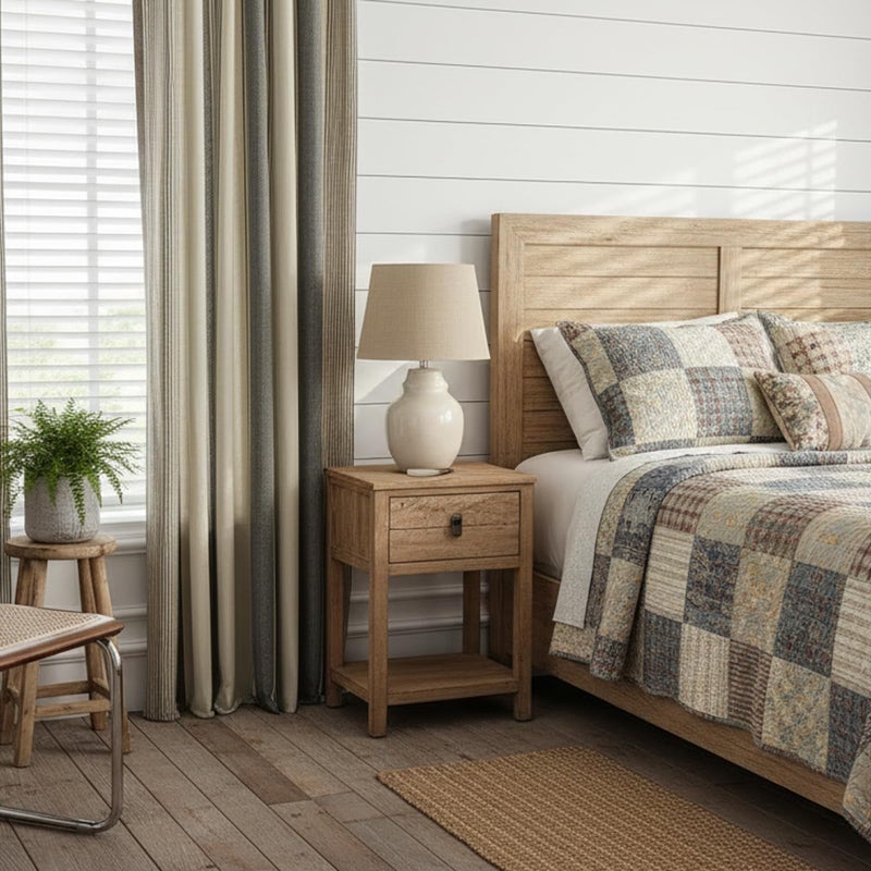 ColorBird Brown and Grey Striped Curtains 2 Panels Set, Modern Farmhouse Vintage Patterned Short Kitchen Curtain 63 Inches Length, Light Filtering Window Treatment Drapes for Living Room Bedroom - Image 5