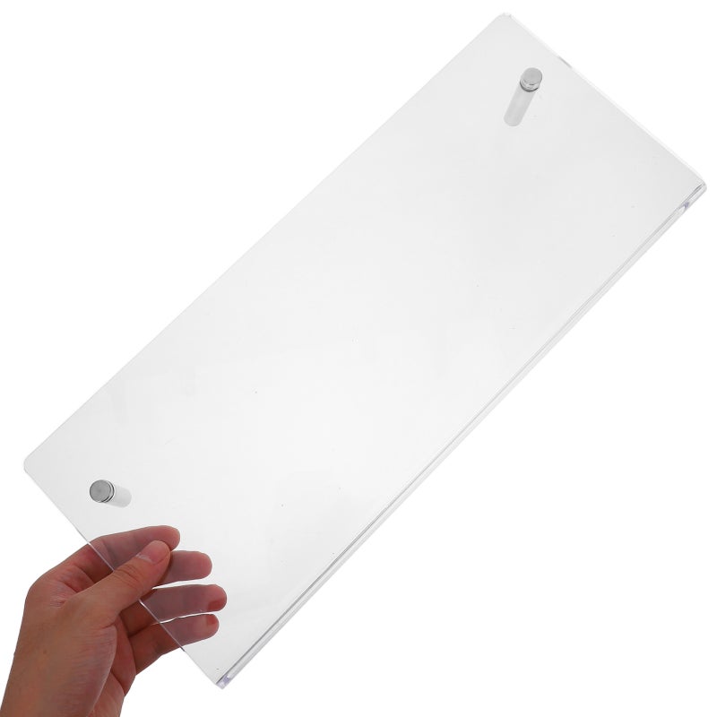 2pcs Clear Floating Shelf No Punching Wall Mounted Book Storage Display Rack Wall Decorative Magazine Rack Floating Storage Shelf - Image 4