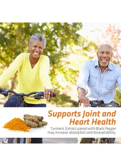 Nature's Nutrition Turmeric Ginger Supplement With 95% Curcuminoids Bioperine Ginger Cellulose Silicon Dioxide 1950 Mg 120 Capsules  - Image 4
