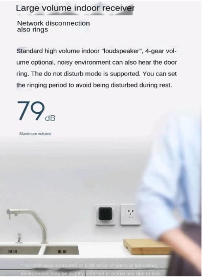 Xiaomi - Xiaomi Smart Doorbell 3 With 2K HD Resolution Video Camera 180° Full View AI Humanoid Recognition Calling Bell Real-time View Infrared Lights Two-way Communicate Wireless Door Bell - Image 1