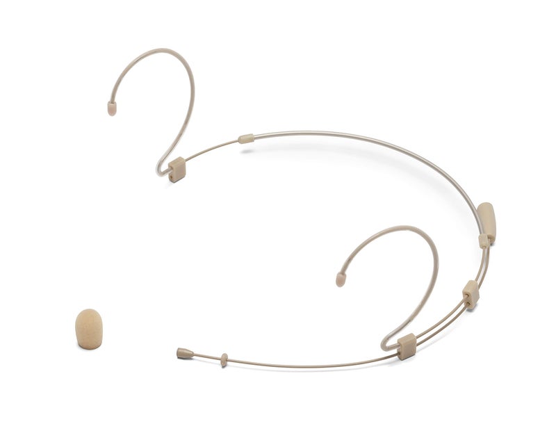 Samson DE10x Omnidirectional Headset Microphone with Four Adapter Cables Compatible with Most Popular Wireless Systems (Tan) - Image 1