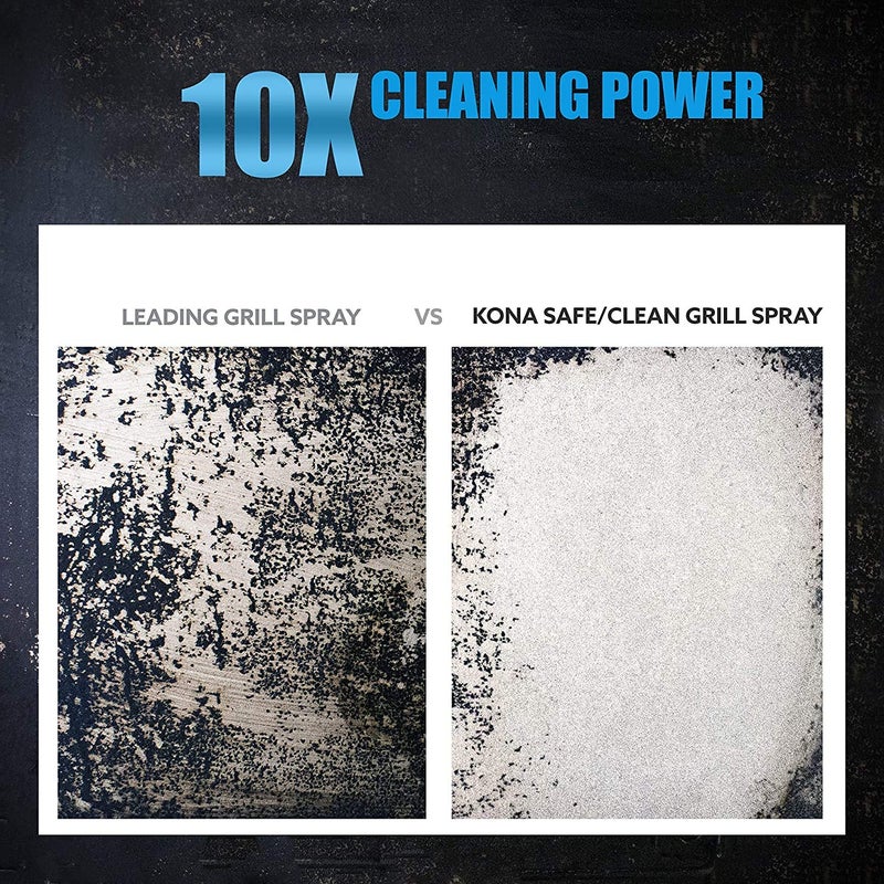 Kona Professional Grade Grill Cleaner for Outdoor BBQ â€“ Heavy Duty, Non-Toxic, Fume-Free Kitchen Degreaser Spray, Eco-Friendly BBQ Degreaser â€“ 23oz - Image 4