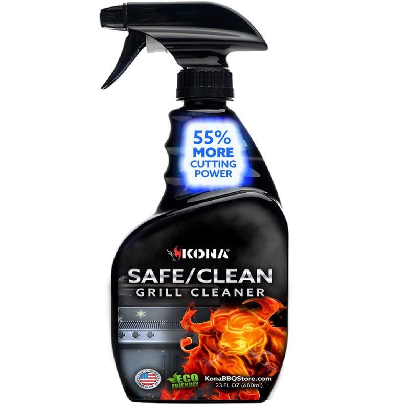 Kona Professional Grade Grill Cleaner for Outdoor BBQ â€“ Heavy Duty, Non-Toxic, Fume-Free Kitchen Degreaser Spray, Eco-Friendly BBQ Degreaser â€“ 23oz - Image 1
