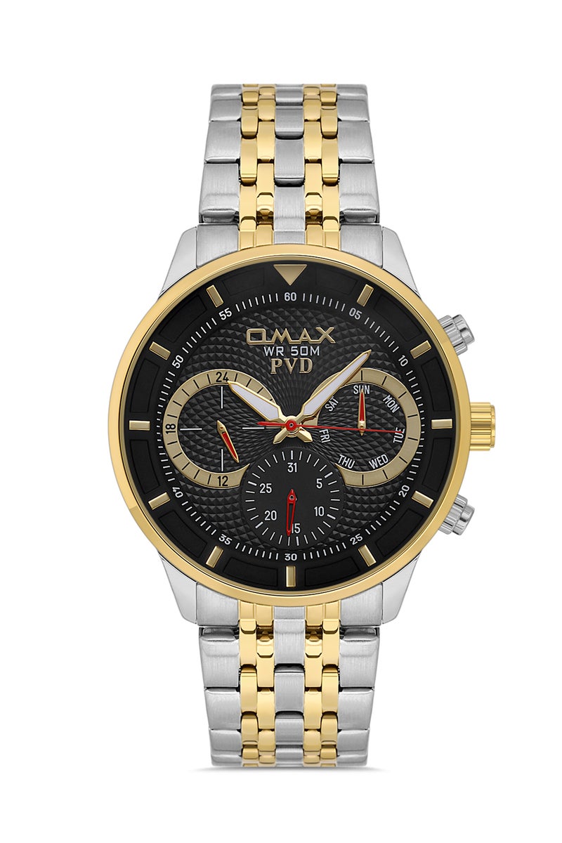 OMAX Men's Wrist-Watch | Analog | Stainless Steel Band | Elegant Design - Image 1